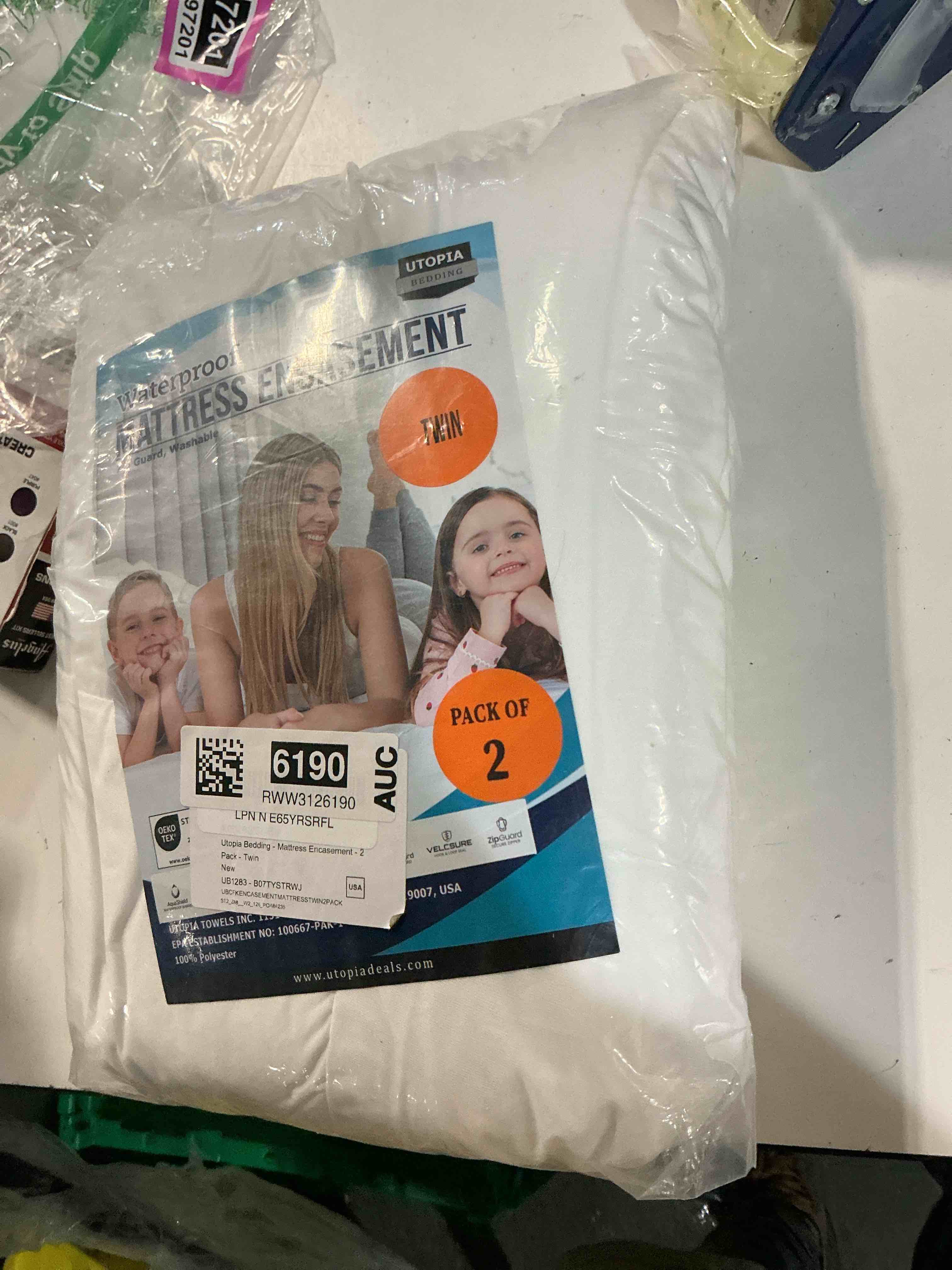 Condition photo showing Good Condition for utopia bedding zippered mattress encasement king, 100% waterproof bed bug and dust mite proof mattress protector, absorbent six-sided mattress cover