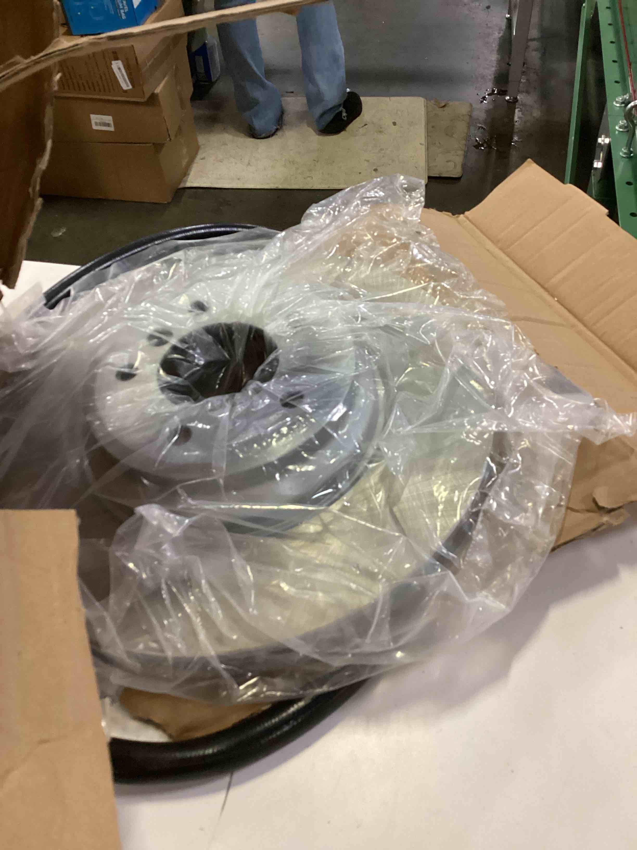 Condition photo showing As Is for powerstop coated hat and edge rotor