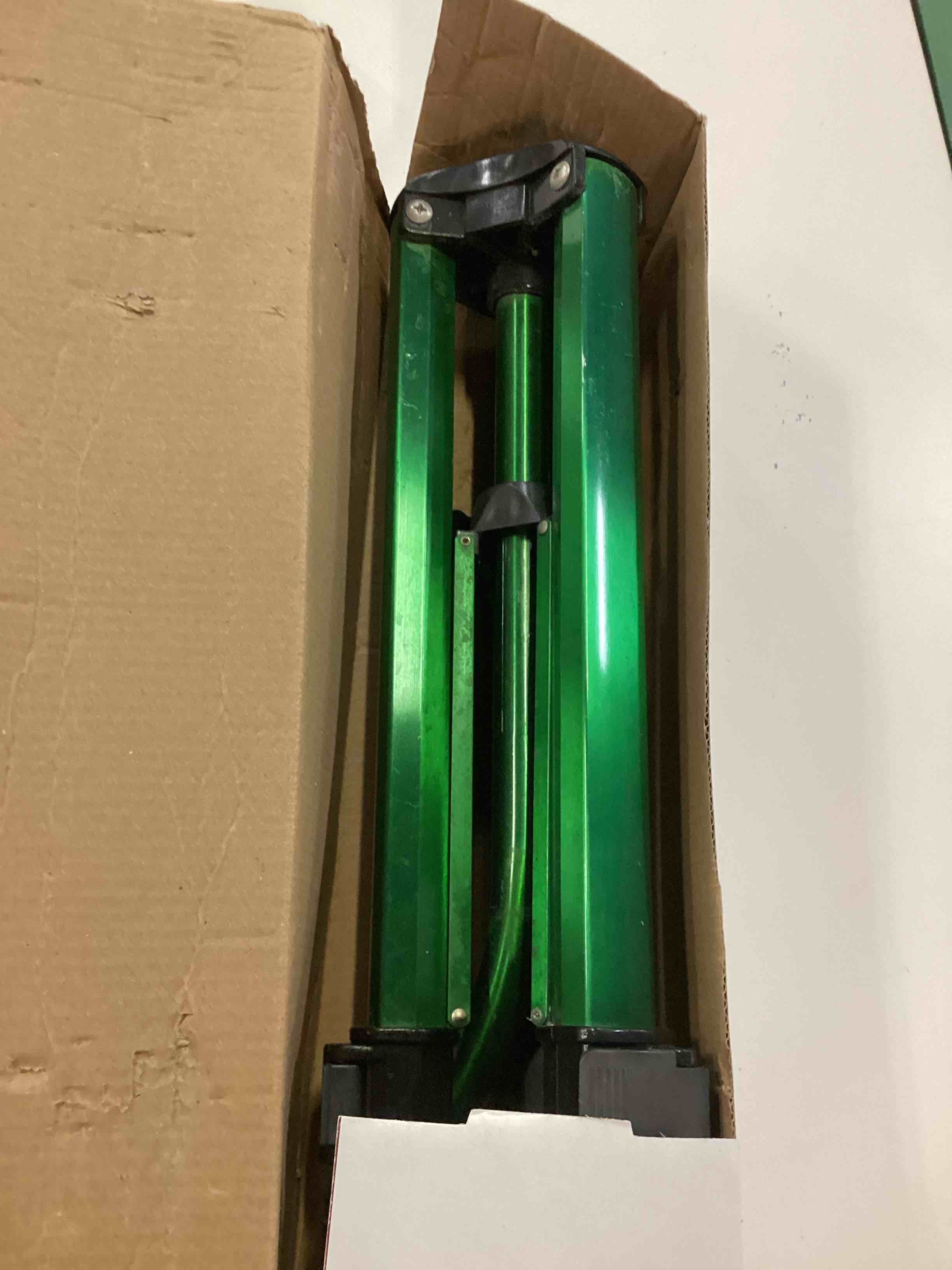 Condition photo showing As Is for biswing impact sprinkler head on tripod base, heavy duty lawn sprinklers, 360 degree large area irrigation, metal sprinkler nozzle & solid alloy metal extension legs flip locks, 1 pack