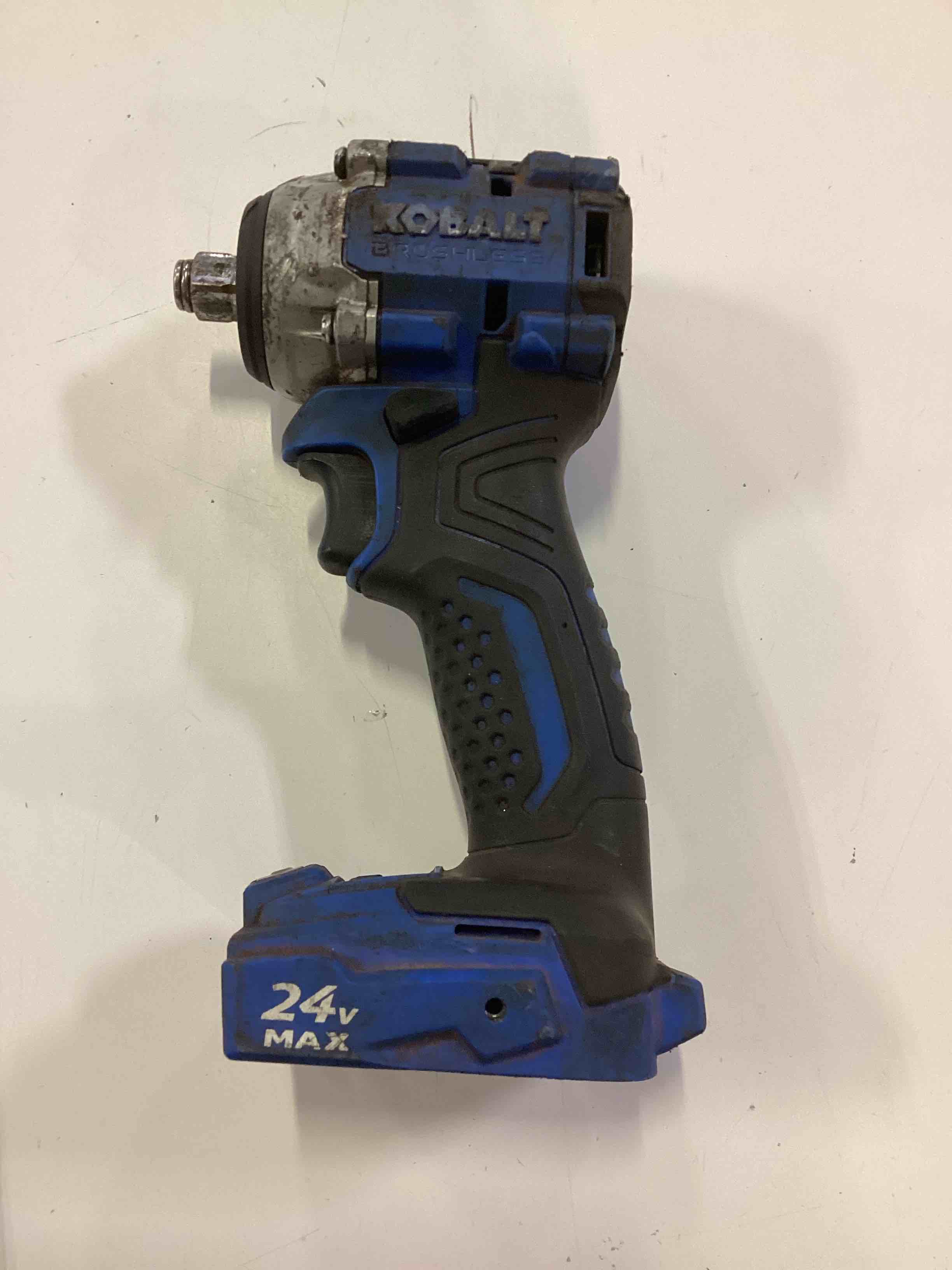 Condition photo showing As Is for kobalt xtr 24-volt 1/4-in brushless cordless impact driver