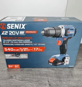 Senix X2 20v Cordless Drill/Driver Kit with 2Ah battery, bag, & charger PDDX2-M2Senix