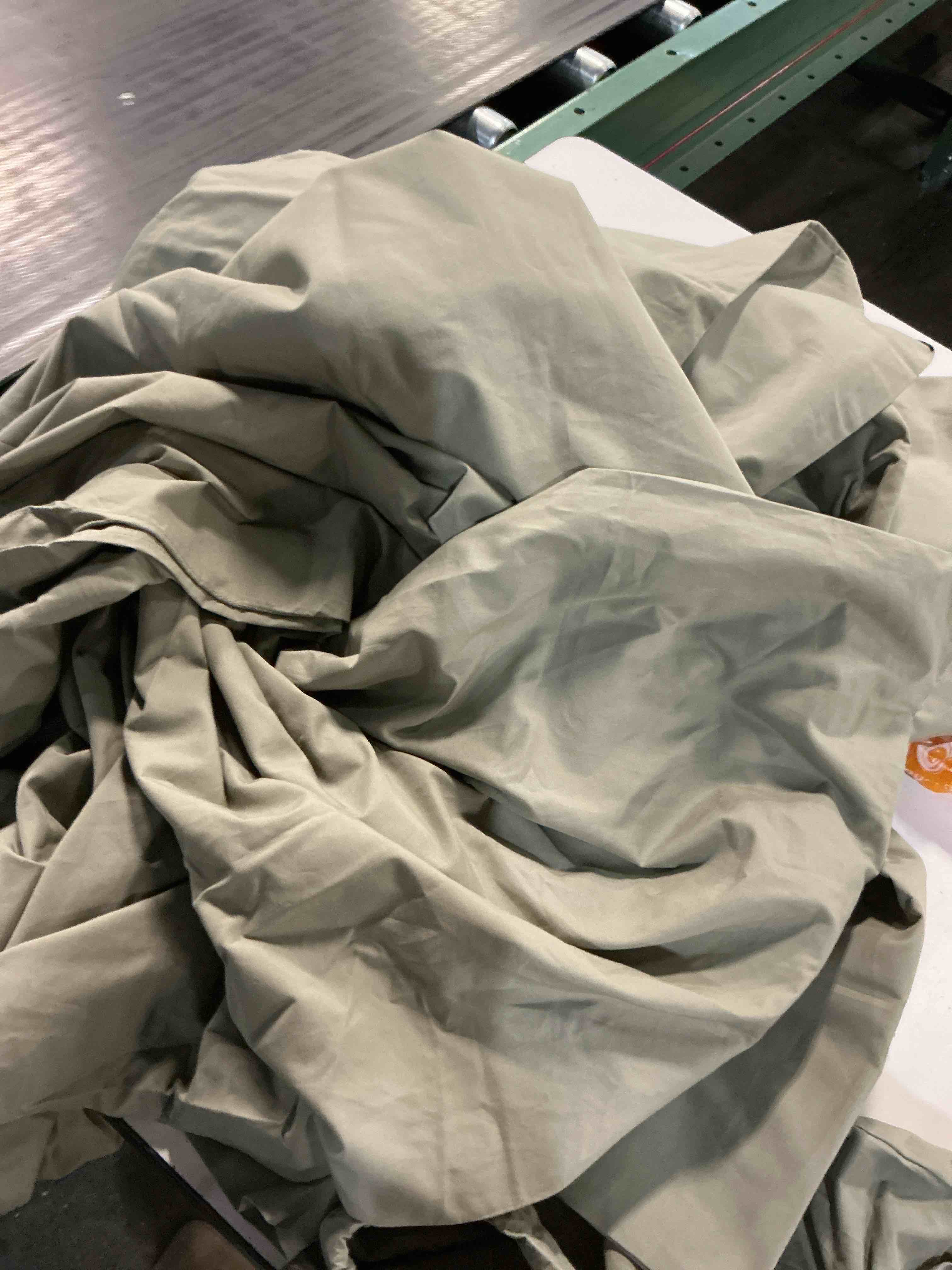 Condition photo showing As Is for european linen duvet cover set full/queen 