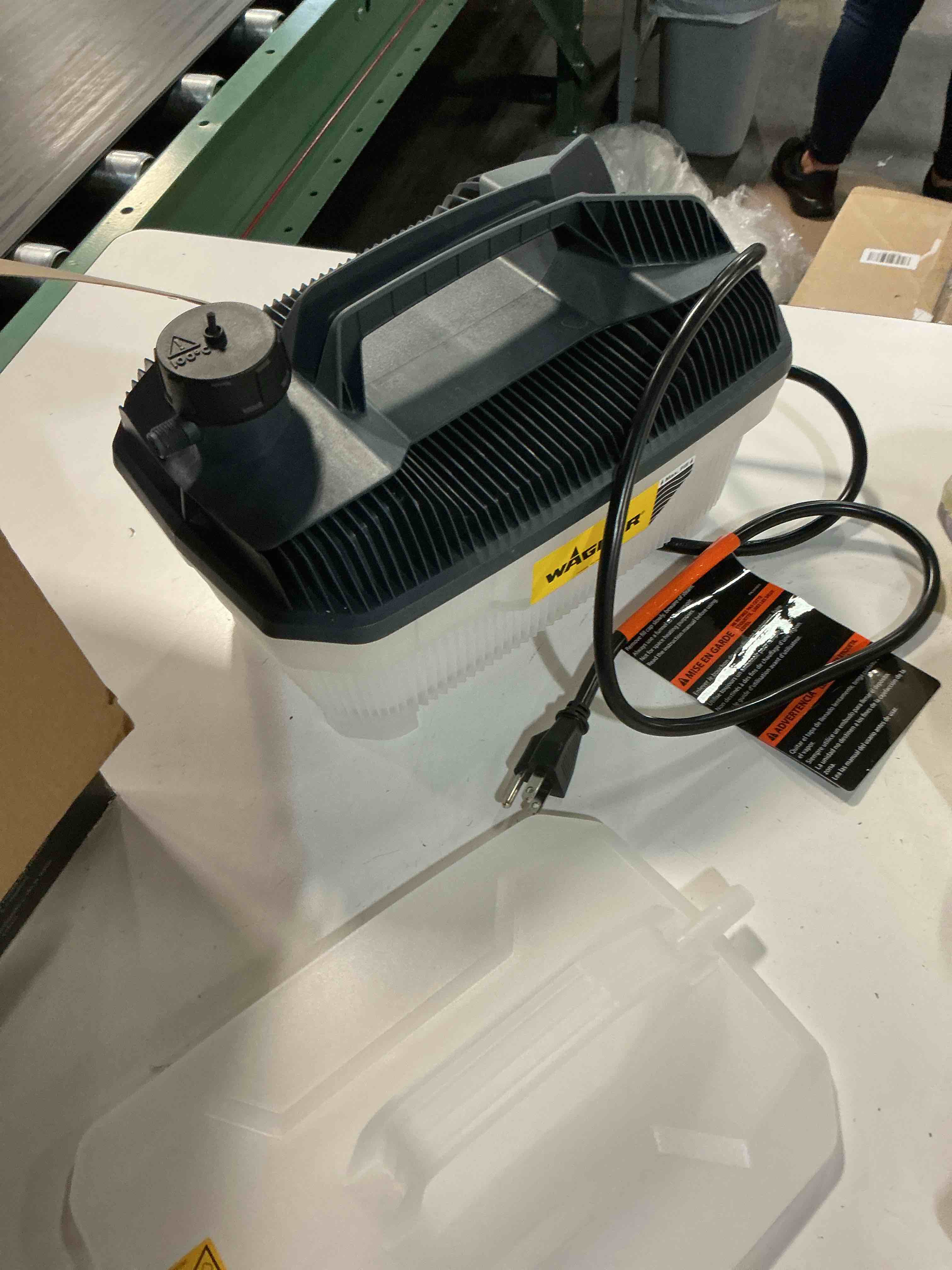 Condition photo showing As Is for wagner spraytech 2439019 725 wallpaper steamer, steam cleaner for easy wallpaper removal, 2 steam plates included