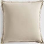 quince, organic bamboo , one pillowcase 26”x26”/sand