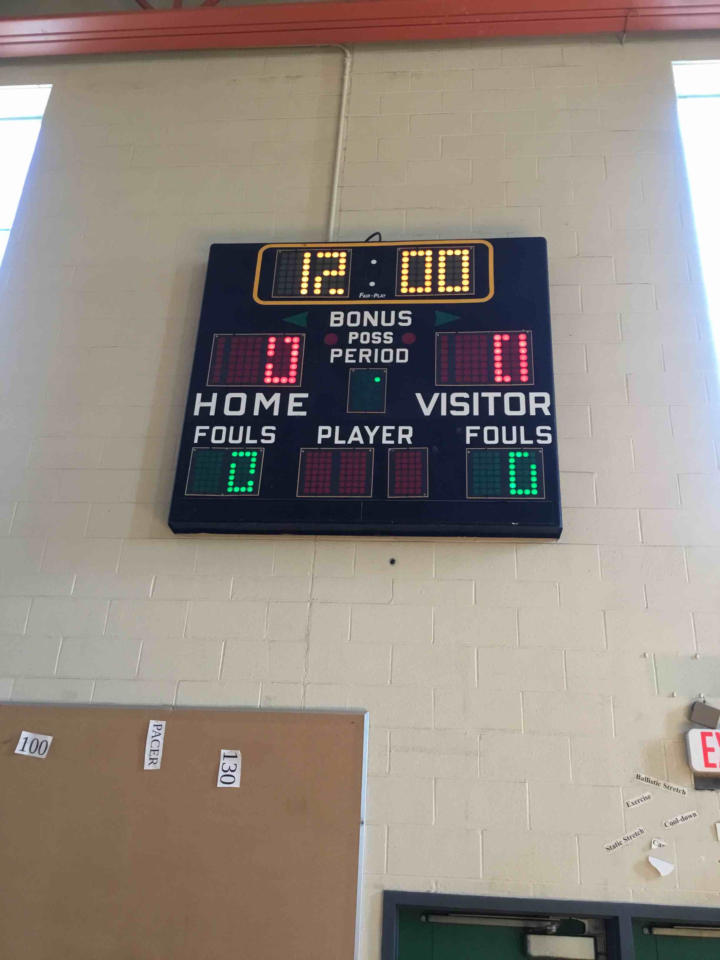 Wall Mounted Multisport Score Boards And 1 Control Panel