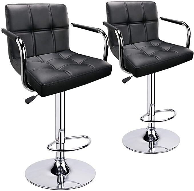 Leopard Outdoor Adjustable Bar Stool Set Of 2