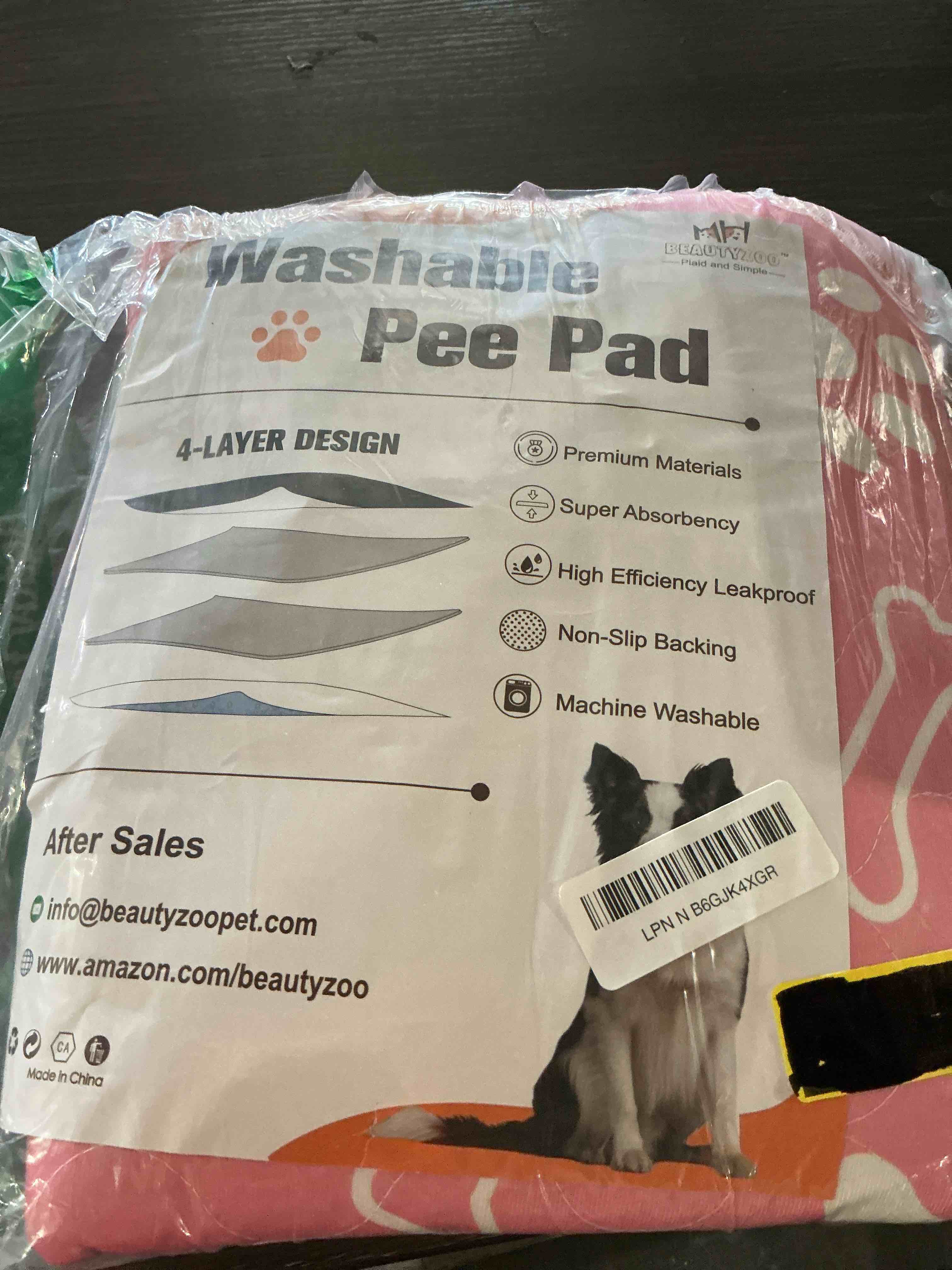washable pee pads for dogs: 24x36 reusable puppy pads, absorbent whelping mats with non-slip bottom waterproof