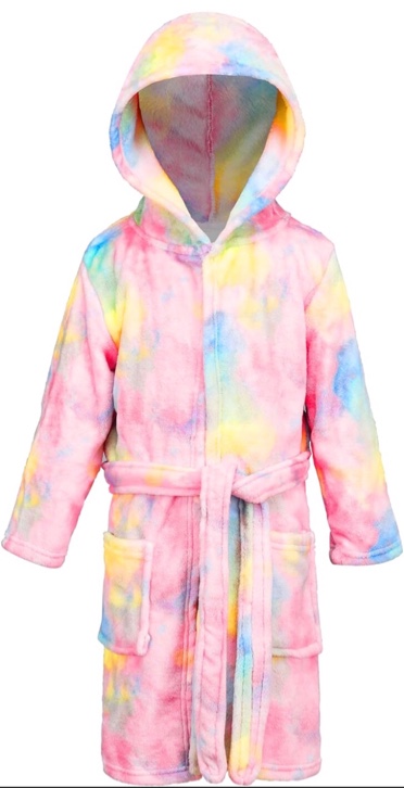 JOYIN Hooded Unicorn Toddler Bathrobe, Medium