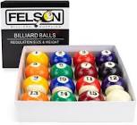 felson billiard balls regulation size and weight 