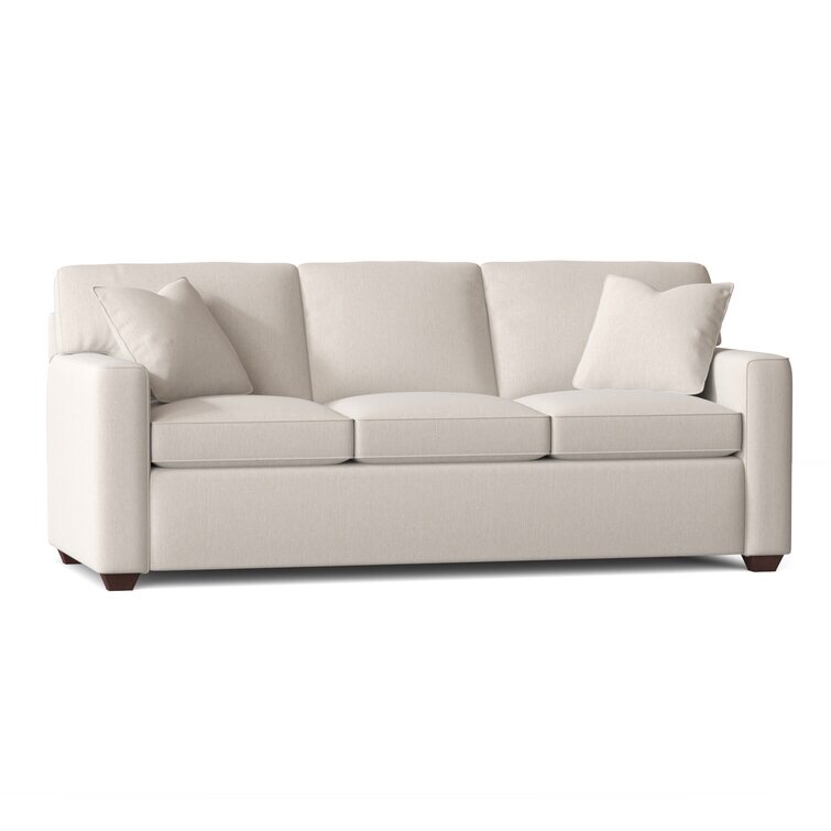 Lesley 87'' Square Arm Sofa Bed with Reversible Cushions
