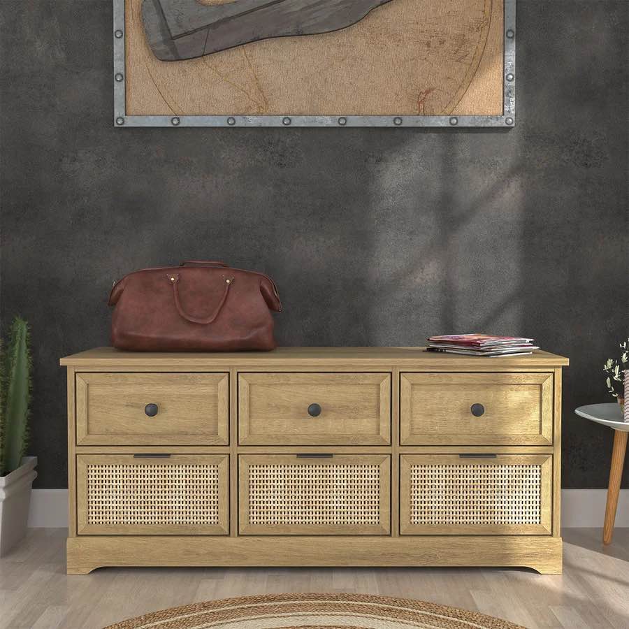 Berryville Drawers Storage Bench 