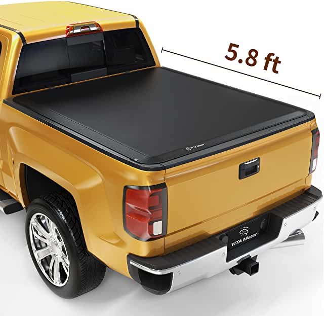 Soft Roll Up Truck Bed Tonneau Cover 5’8” SIMILAR TO STOCK PHOTO