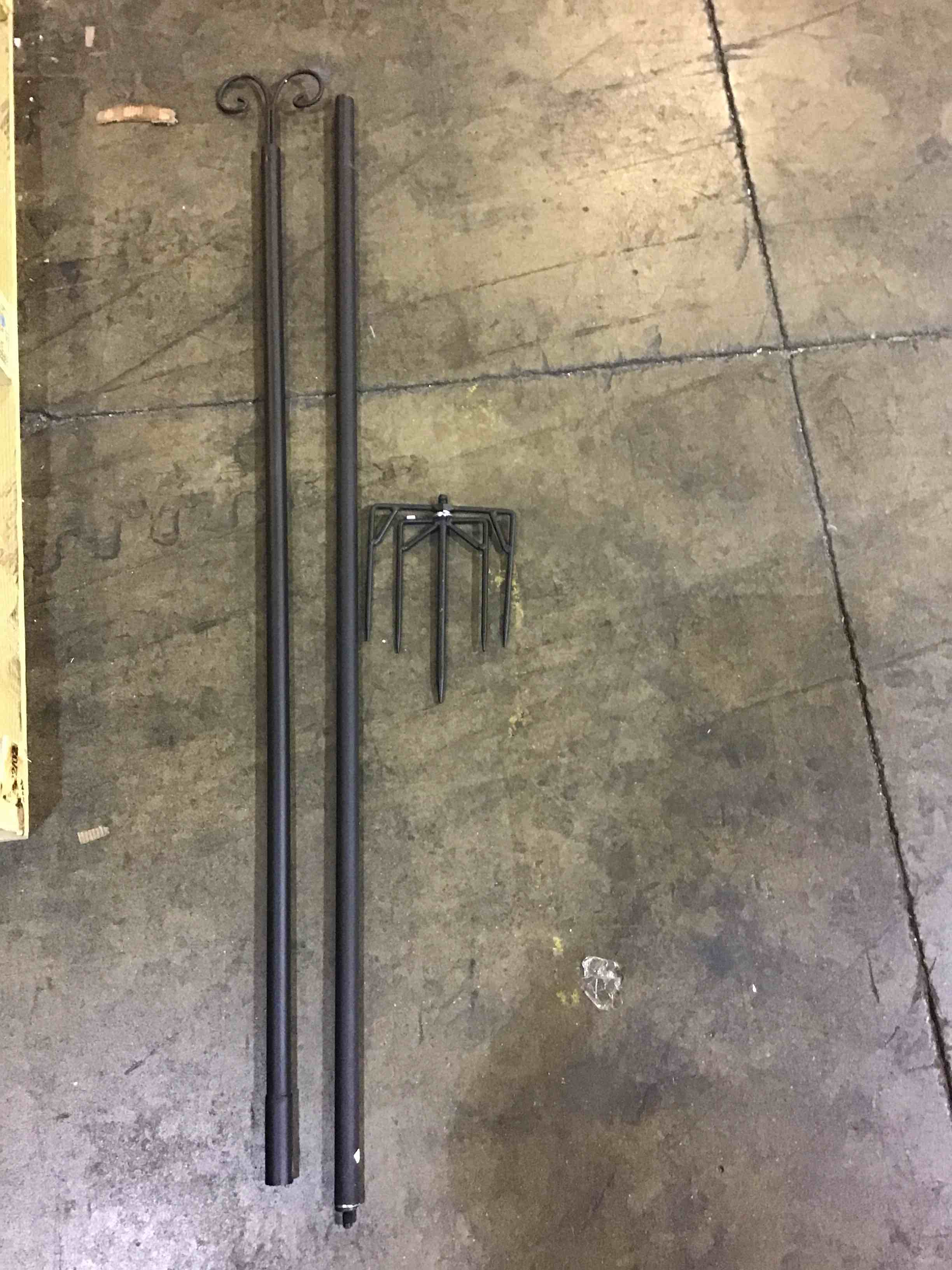 string light pole for outside 