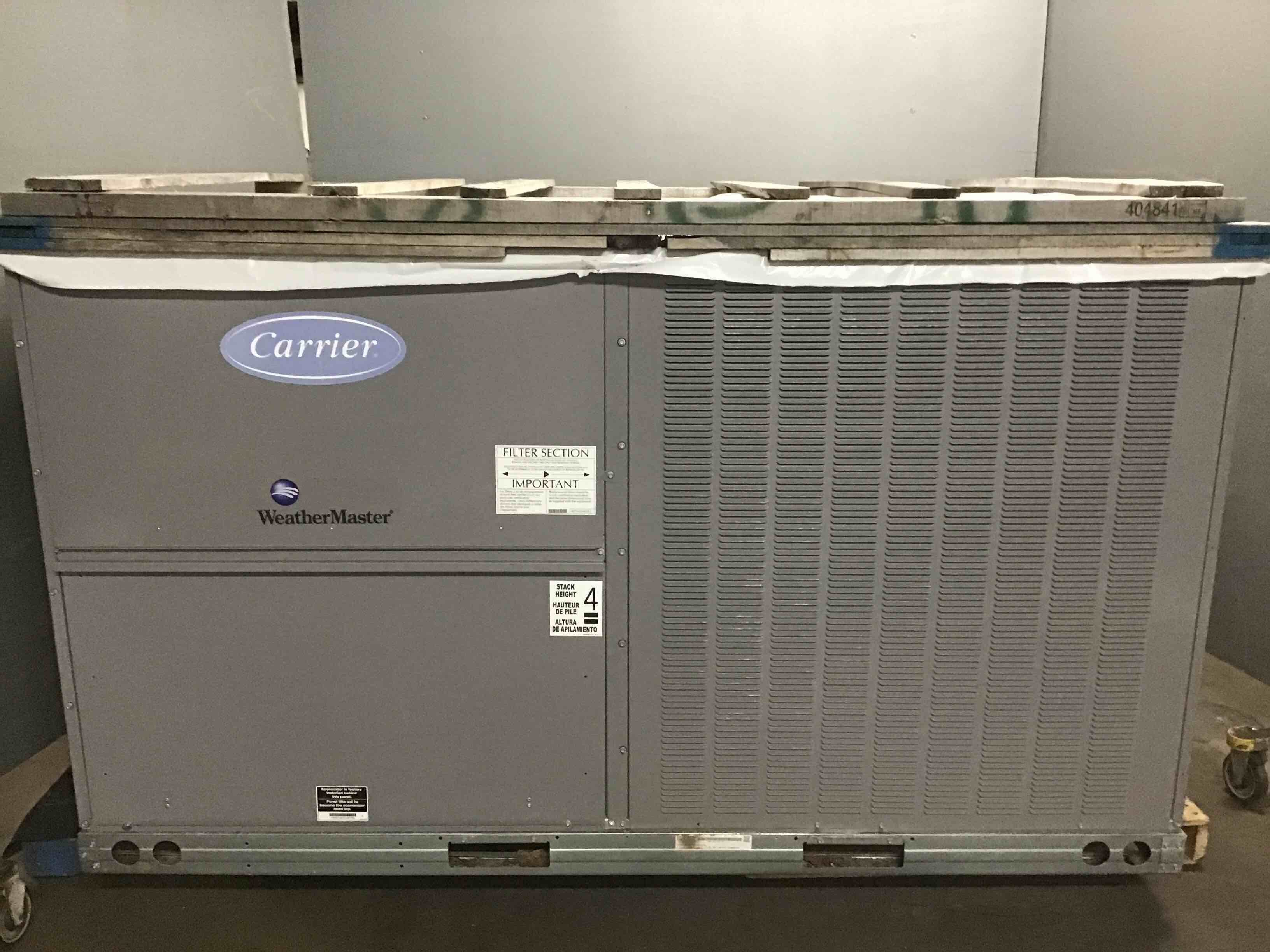 Carrier WeatherMaster HighEfficiency SinglePackaged Rooftop Unit 48HC