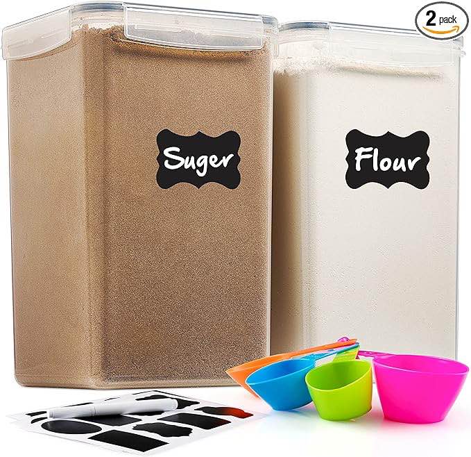 2 Pack Extra Large Airtight Food Storage Containers 