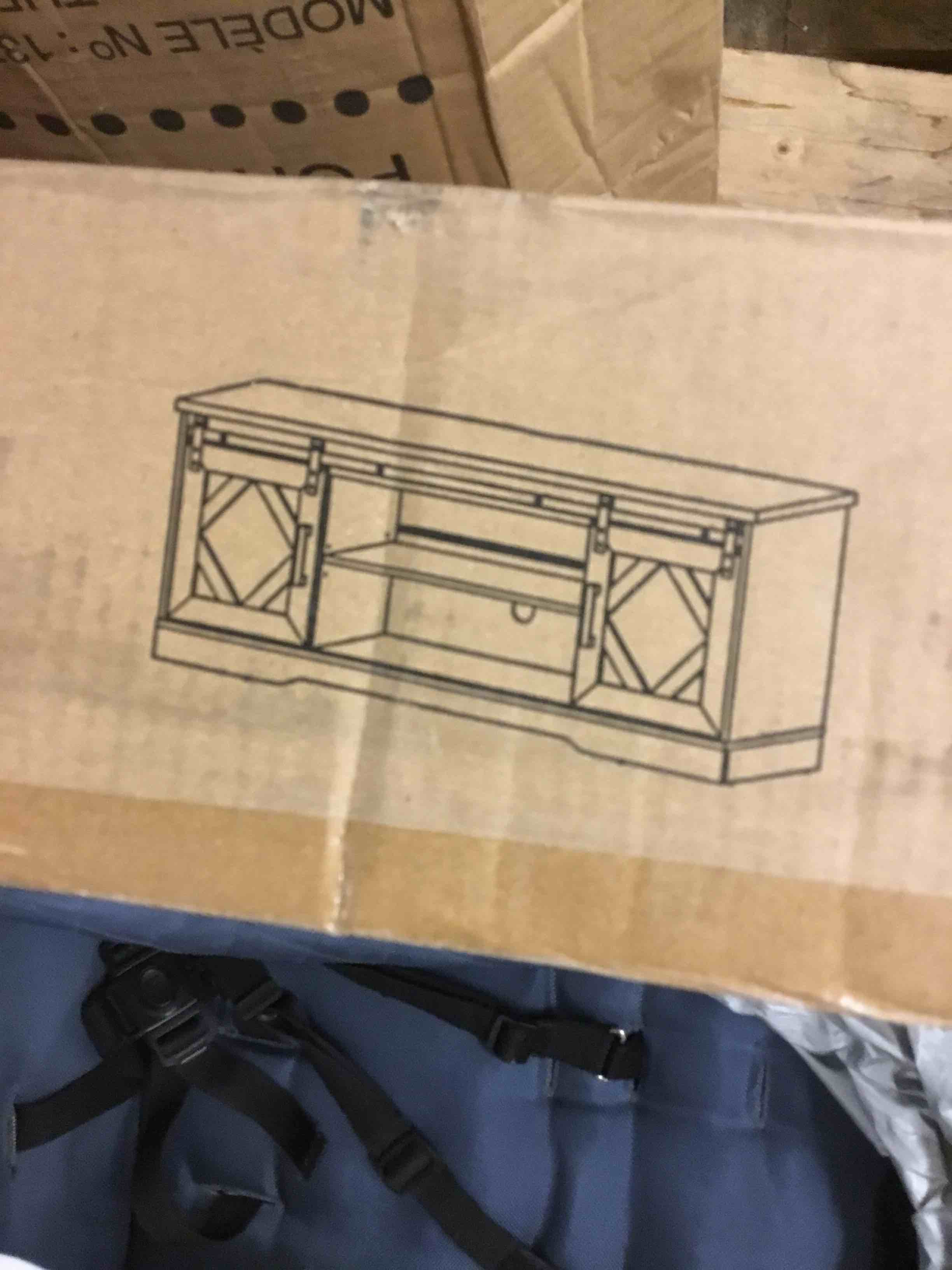 WAMPAT Modern TV Stand for up to 100 inch 2 in 1 Entertainment Center TV Console with Storage Cabinets Media Console for Living Room