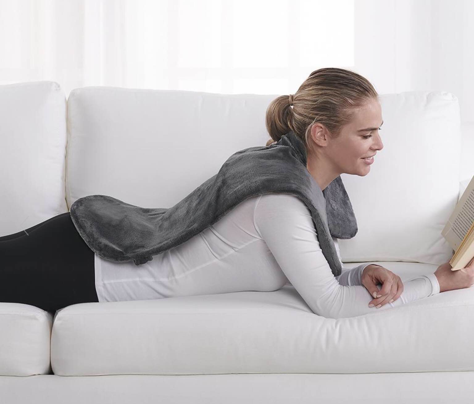 The Massaging Heated Neck and Shoulder Wrap