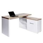 Jahnke CU Libre 150 E Sanremo Egg Light Corner Desk, E1, Coating, Metal, Decoration 140 x 117.5 x 77 cm light Sanremo Oak