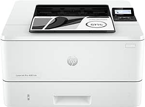 hp laserjet pro 4001dn black & white printer, print, fast speeds, easy setup, mobile printing, advanced security, best-for-small teams, ethernet/usb only