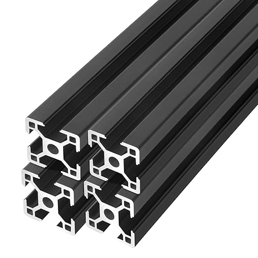 3030 T Slot Aluminum Extrusion for 3D Printer Parts and CNC DIY Black 700mmX4