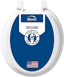 Bemis 400TTA Economy Durable Wood Toilet Seat, Round, White