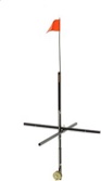 Frabill Ice Fishing Tip-Ups 32" Flag Extra-long Spool Shaft Wood Stick Tip-up
