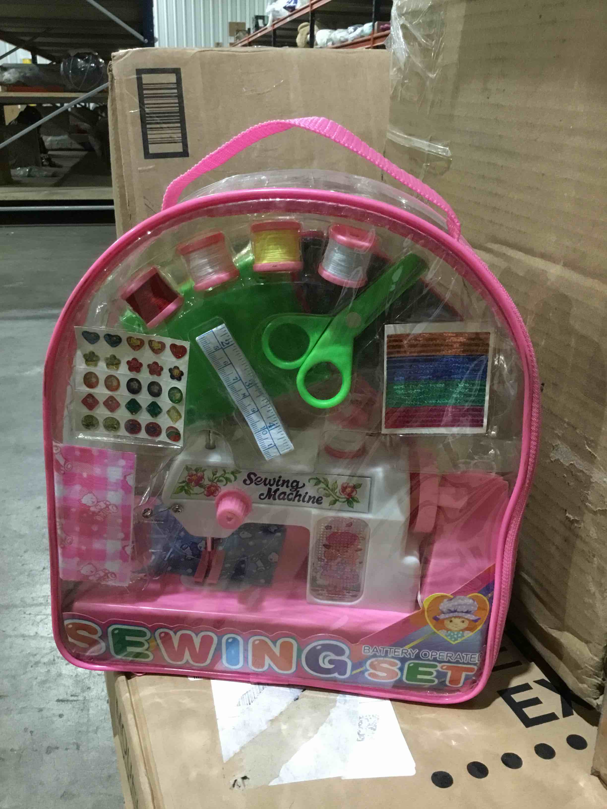 battery operated mini sewing machine play set