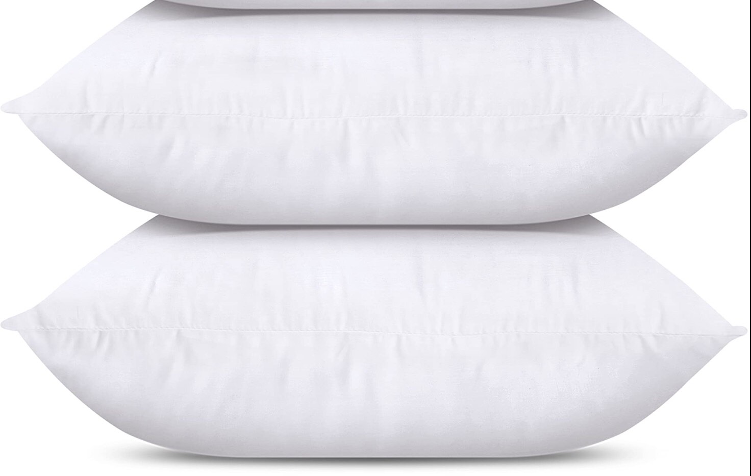 Utopia Bedding Throw Pillows (Set of 2, White), 14 x 14 Inches Pillows for Sofa, Bed and Couch Decorative Stuffer Pillow
