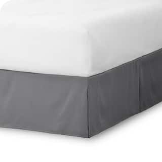 Levinsohn Textile Company Bedskirt, Full size, Dark grey 