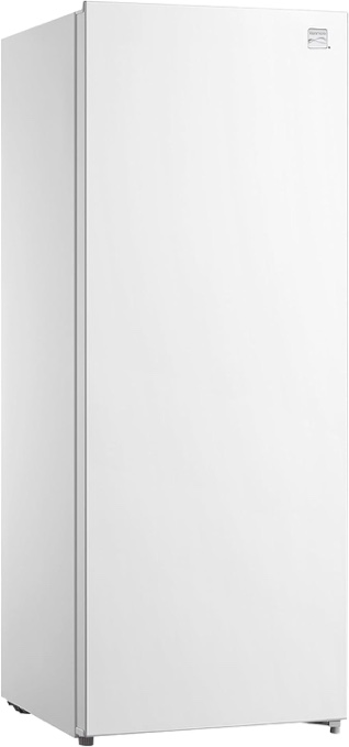 kenmore 7.0 cubic feet capacity, white upright freezer - convertible refrigerator/freezer, 5 shelve, garage ready, meat storage, auto defrost, congelador for home, apartment, cottage, basement, dorm