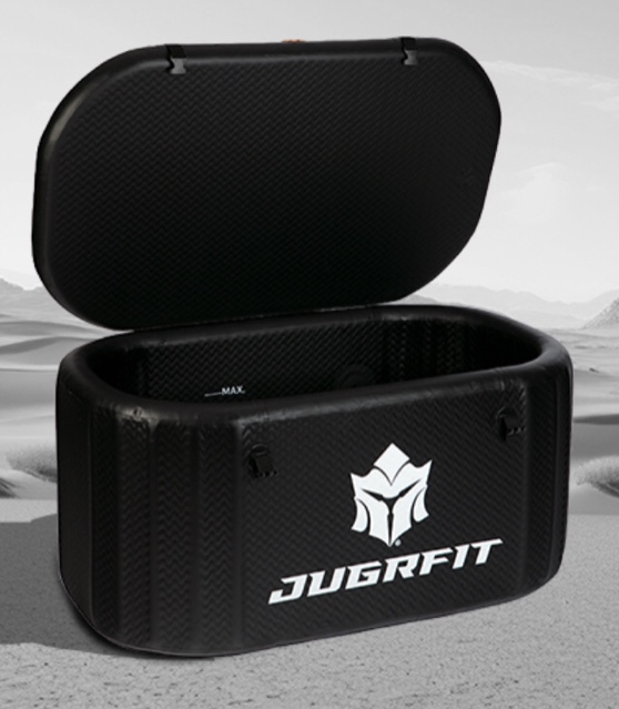 Cold Plunge Tub– 53”L×32"W, 121 Gal Inflatable, Portable Ice Bath Tub for Outdoor or Indoor Use– Boost Athletic Recovery, Mood, & Energy with JUGRFIT Modern