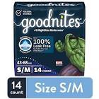 Goodnites betwetting underwear, s/m, 33 count