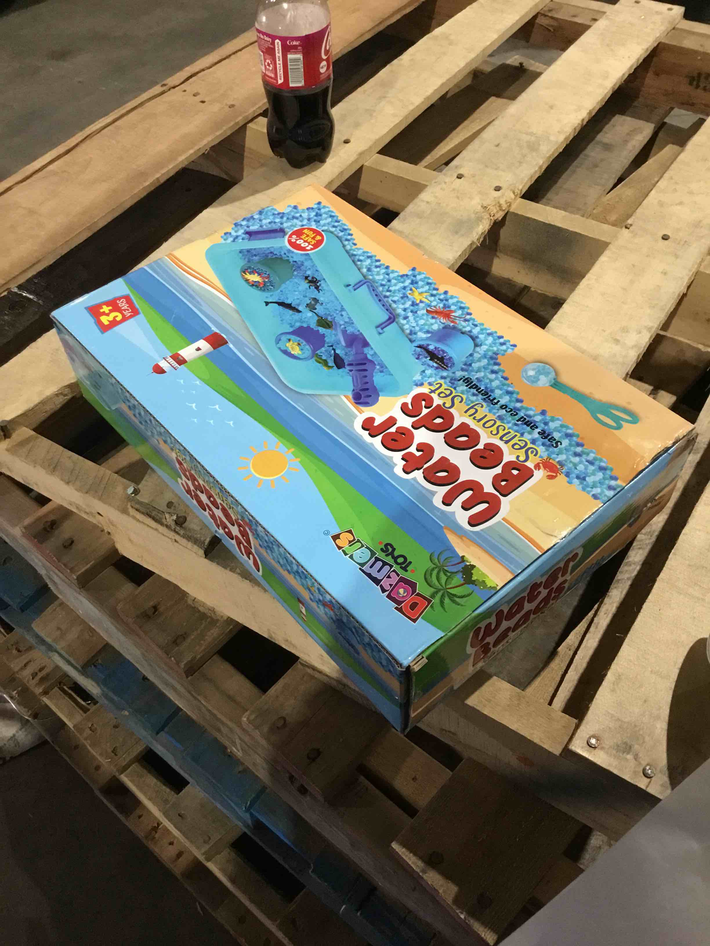 Condition photo showing New/Like New for Water Beads Play Set - Sensory Toys for Kids with 16 oz of Water Beads  Sea Animals  Water Beads Tools - 20 Pieces Ocean Toy Figures with Container Storage for 3  4  5 Year Old Toddlers