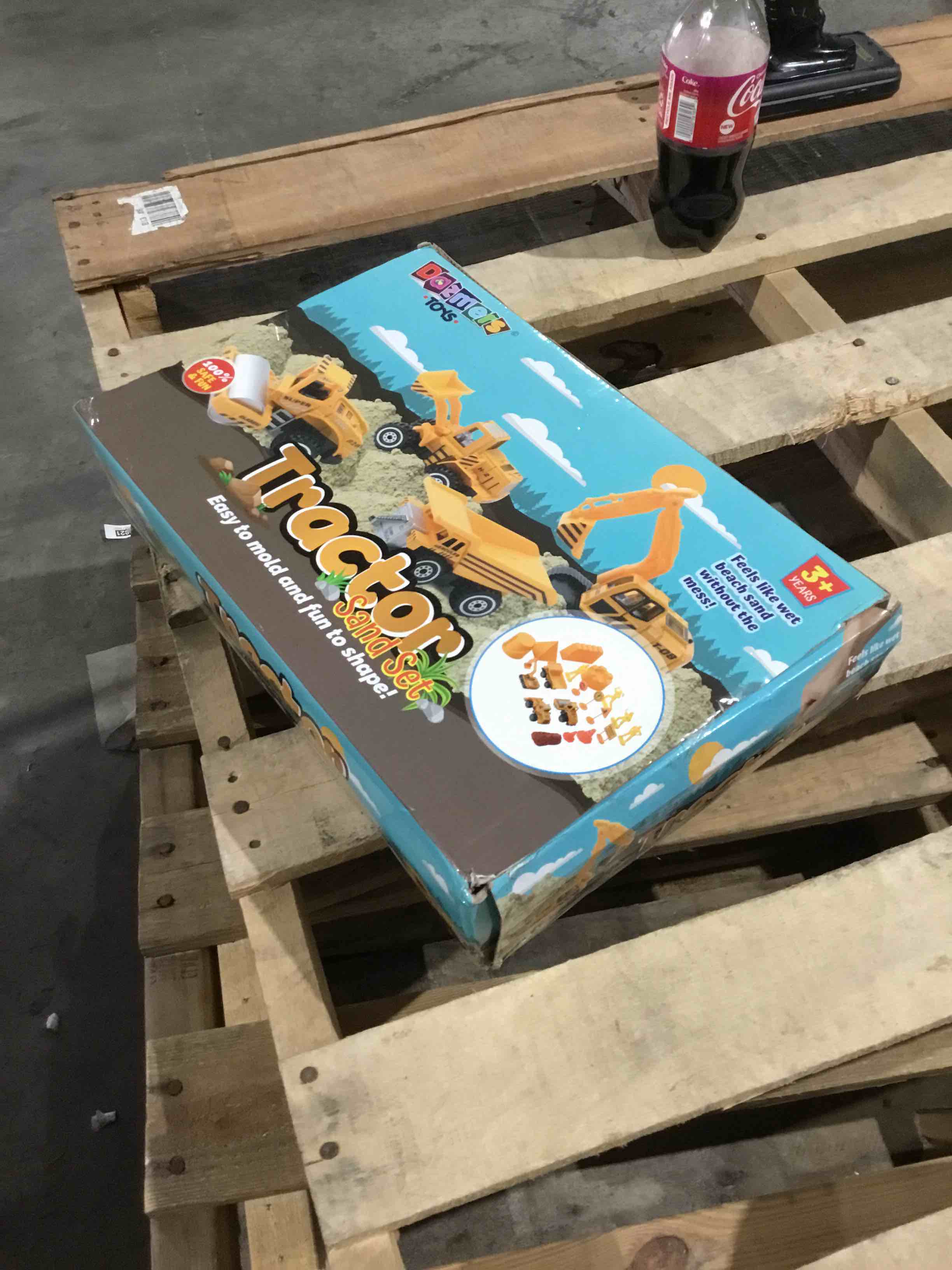 Condition photo showing New/Like New for Dazmers | Tractor Sand Play Set Toy Sensory Bin For Kids With Lid 2 Lbs