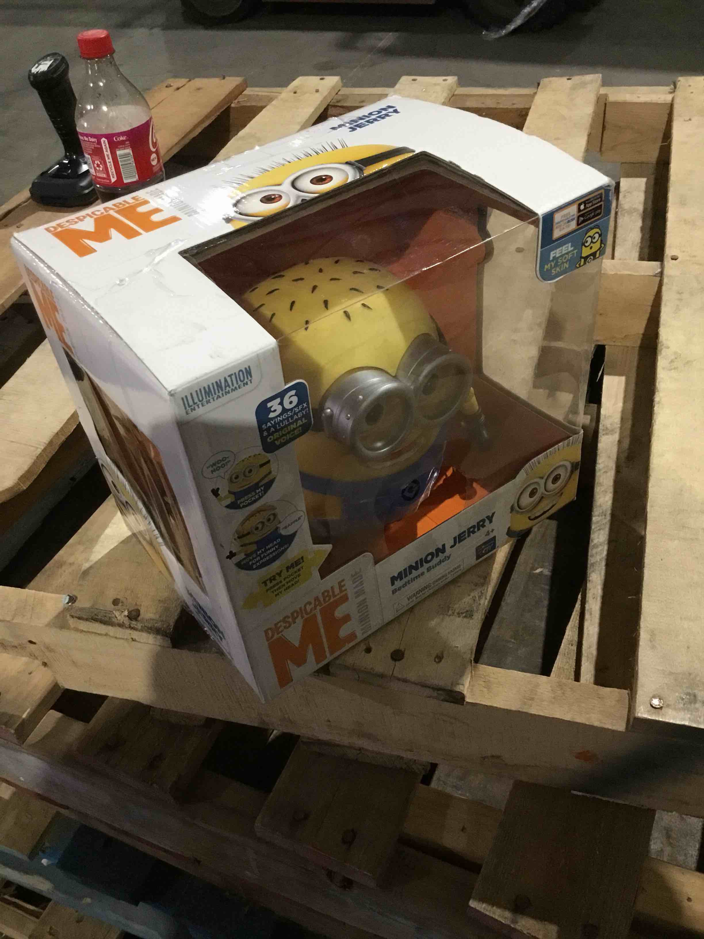 Condition photo showing New/Like New for despicable me bedtime buddy interactive minion jerry 