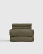 Organic Brushed Cotton Sheet Set, Dusty Olive,  Twin