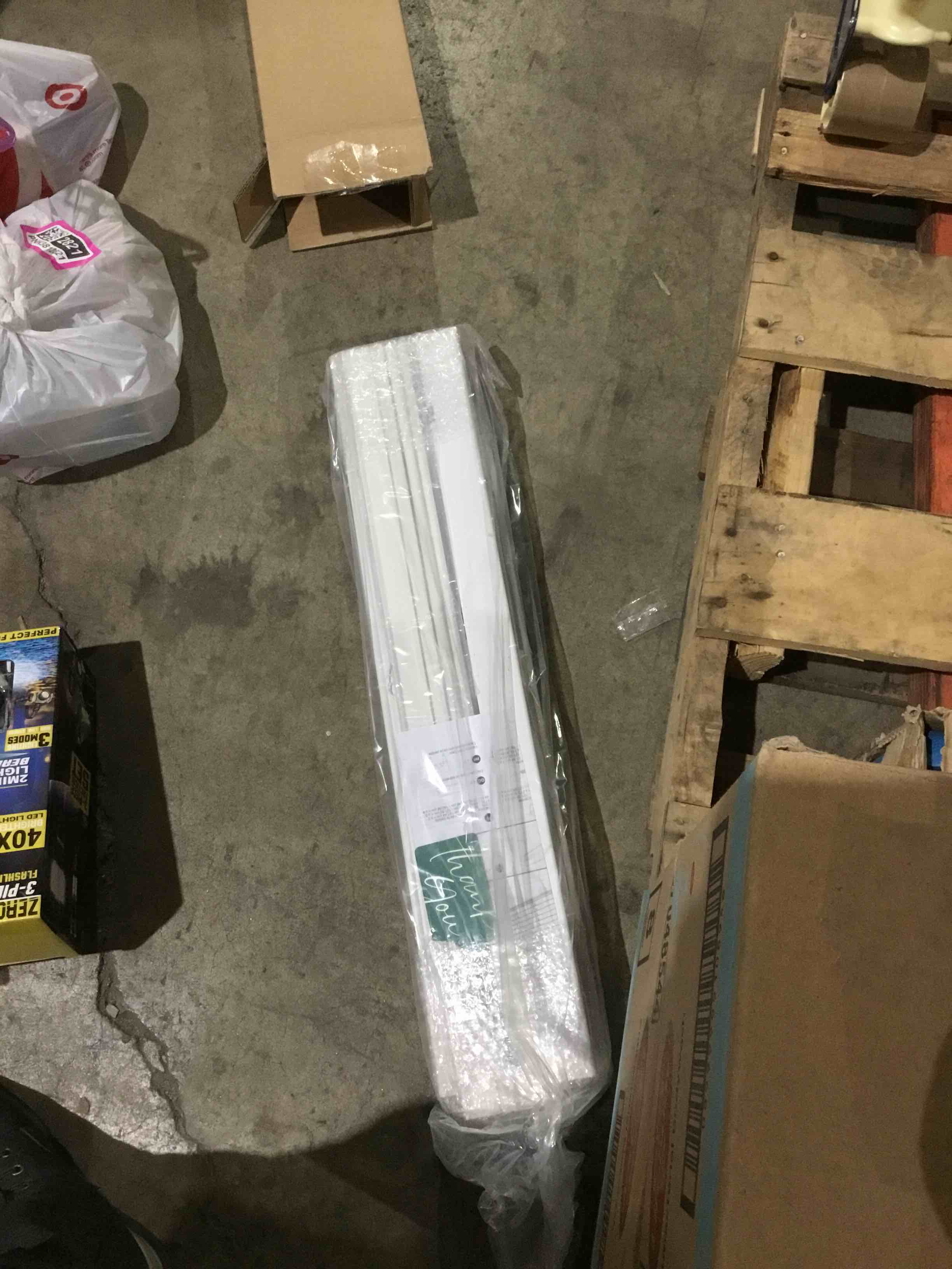 Condition photo showing Good Condition for DEZ FURNISHINGS Cordless 2" Faux Wood Blind, 27" W x 48" H, White
