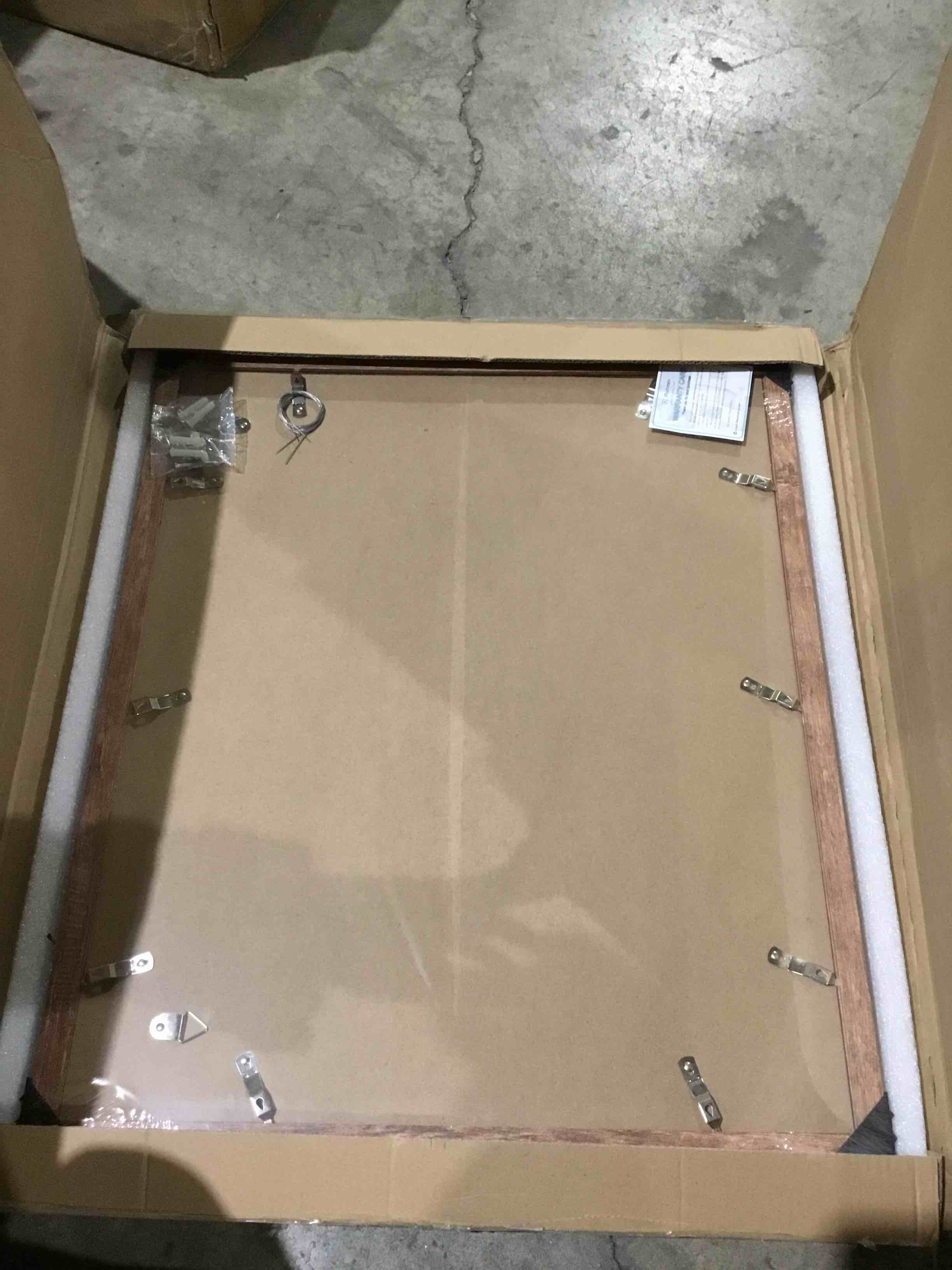 Condition photo showing Good Condition for iRahmen 20x24 Picture Frame Set of 2 with Plexiglass, Wood Brown Rustic Poster Frame for Wall Mounting Display 16x20 Picture with Mat or 20 x 24 Without Mat