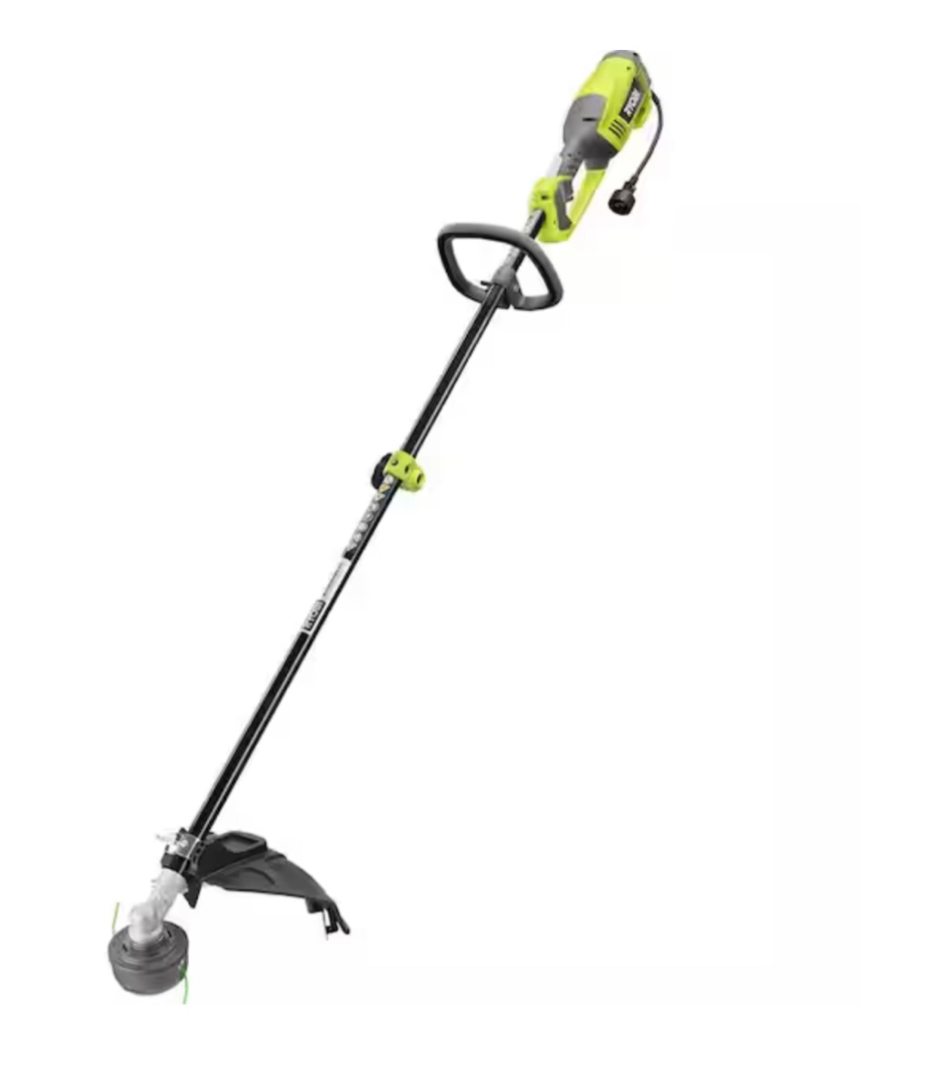RYOBI 18 in. 10 Amp Attachment Capable Electric String Trimmer