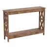  Safdie and Co. 47.25 in. Rectangle Reclaimed Wood Console Table with Shelves