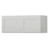 Westfield Feather White Shaker Stock Assembled Wall Kitchen Bridge Cabinet (30 in. W x 12 in. D x 12 in. H)