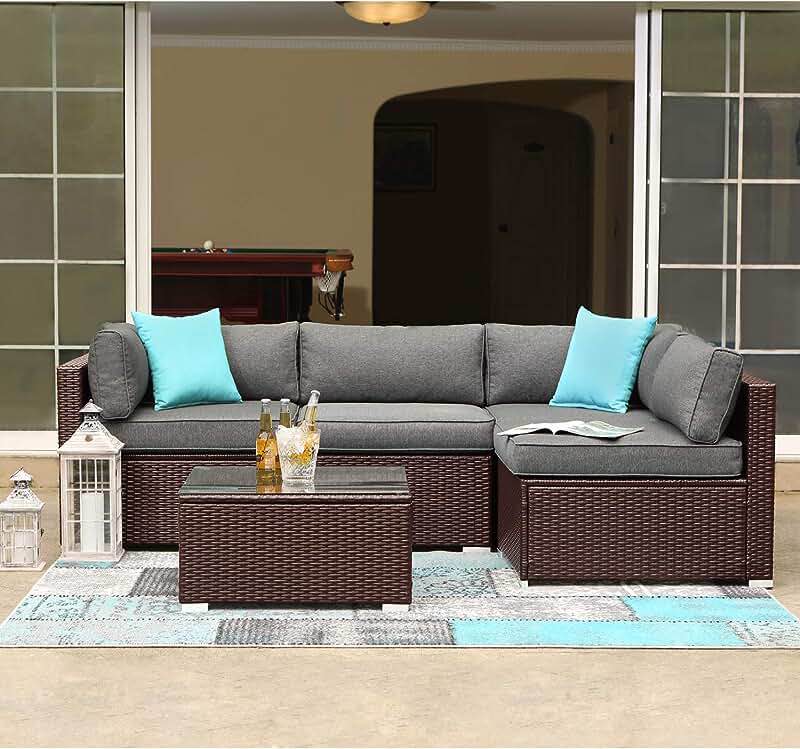 Wicker Furniture Parts & Cushions + Pillows  - Box 1 Of 3 Only / Incomplete 