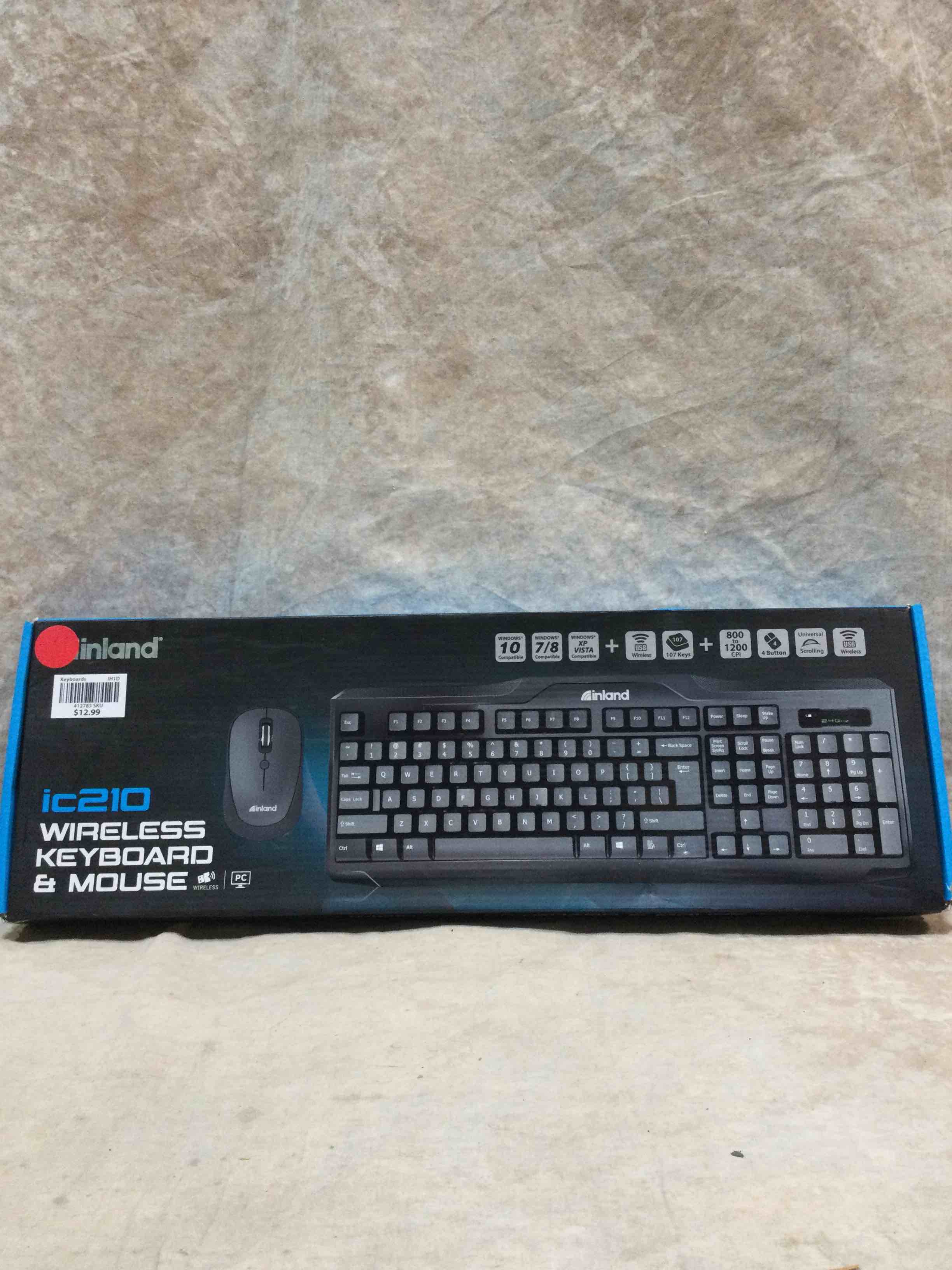 Inland IC210 Wireless Keyboard & Mouse