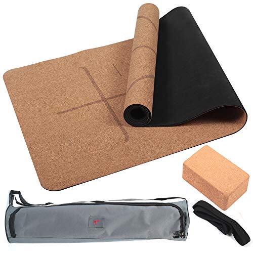 Eco Friendly 4 pcs Cork Yoga Mat Set