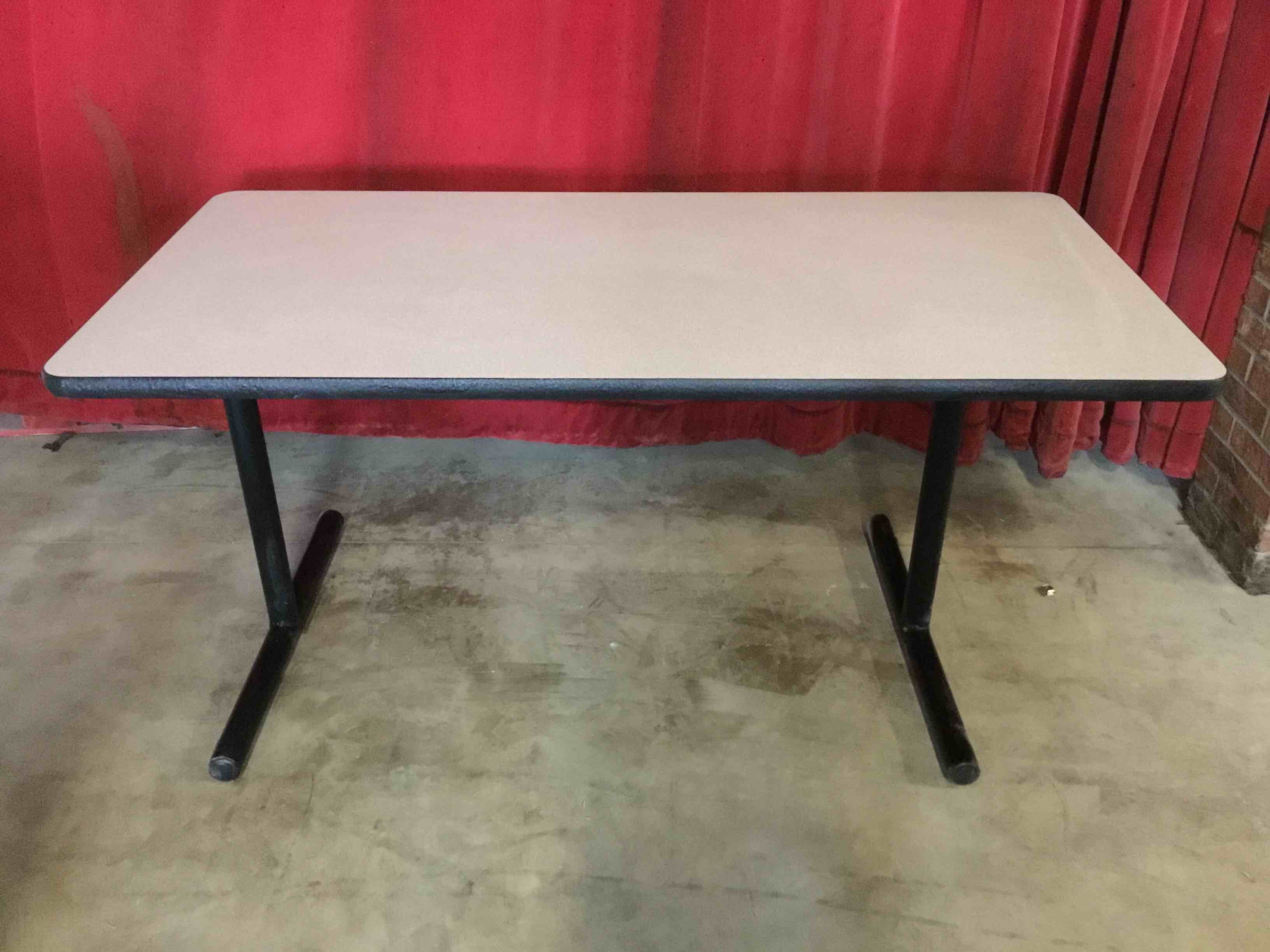 60-Inch Grey Flip Top Mobile Training Table