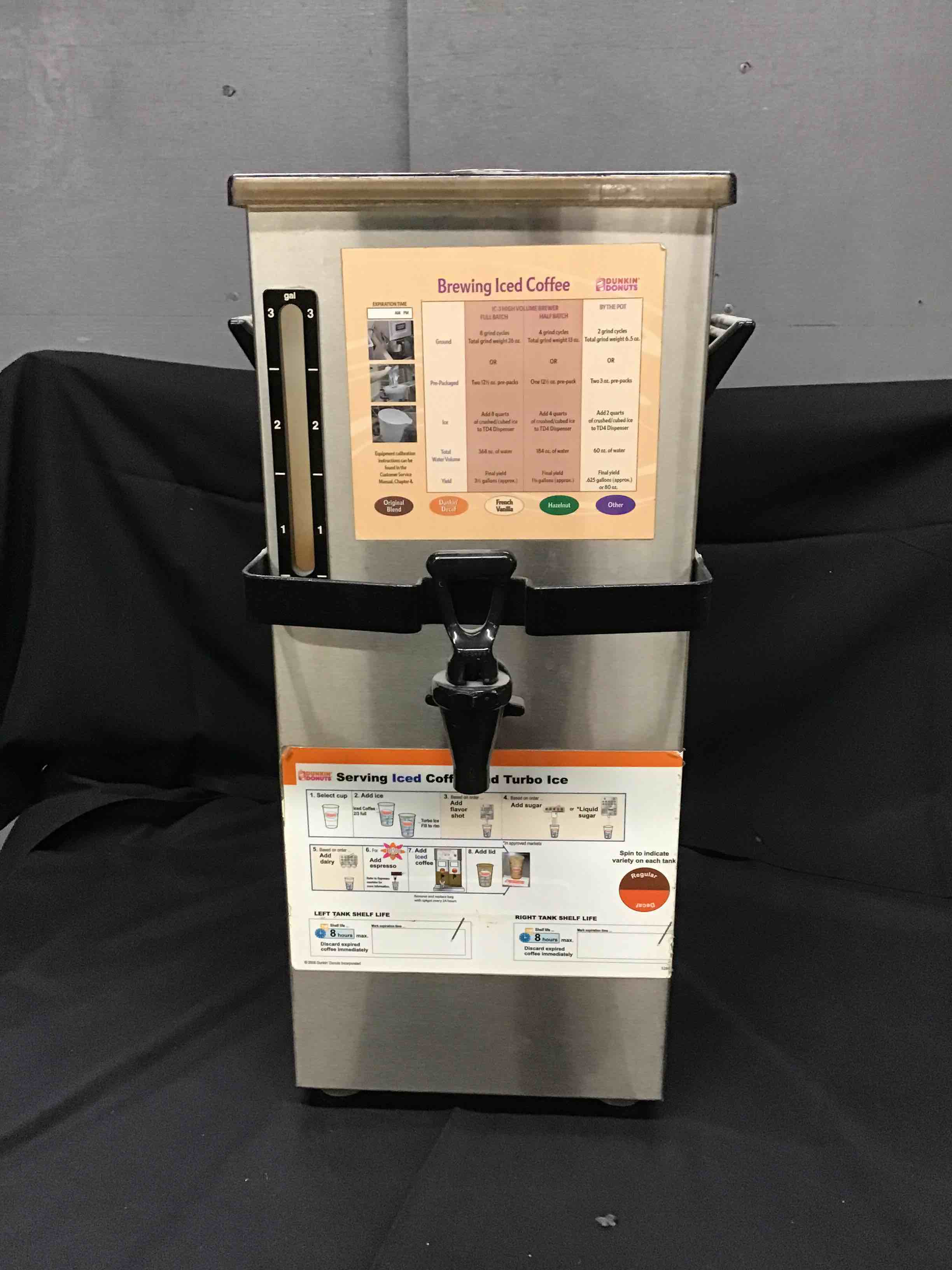 BUNN STAINLESS STEEL ICE COFFEE DISPENSER 