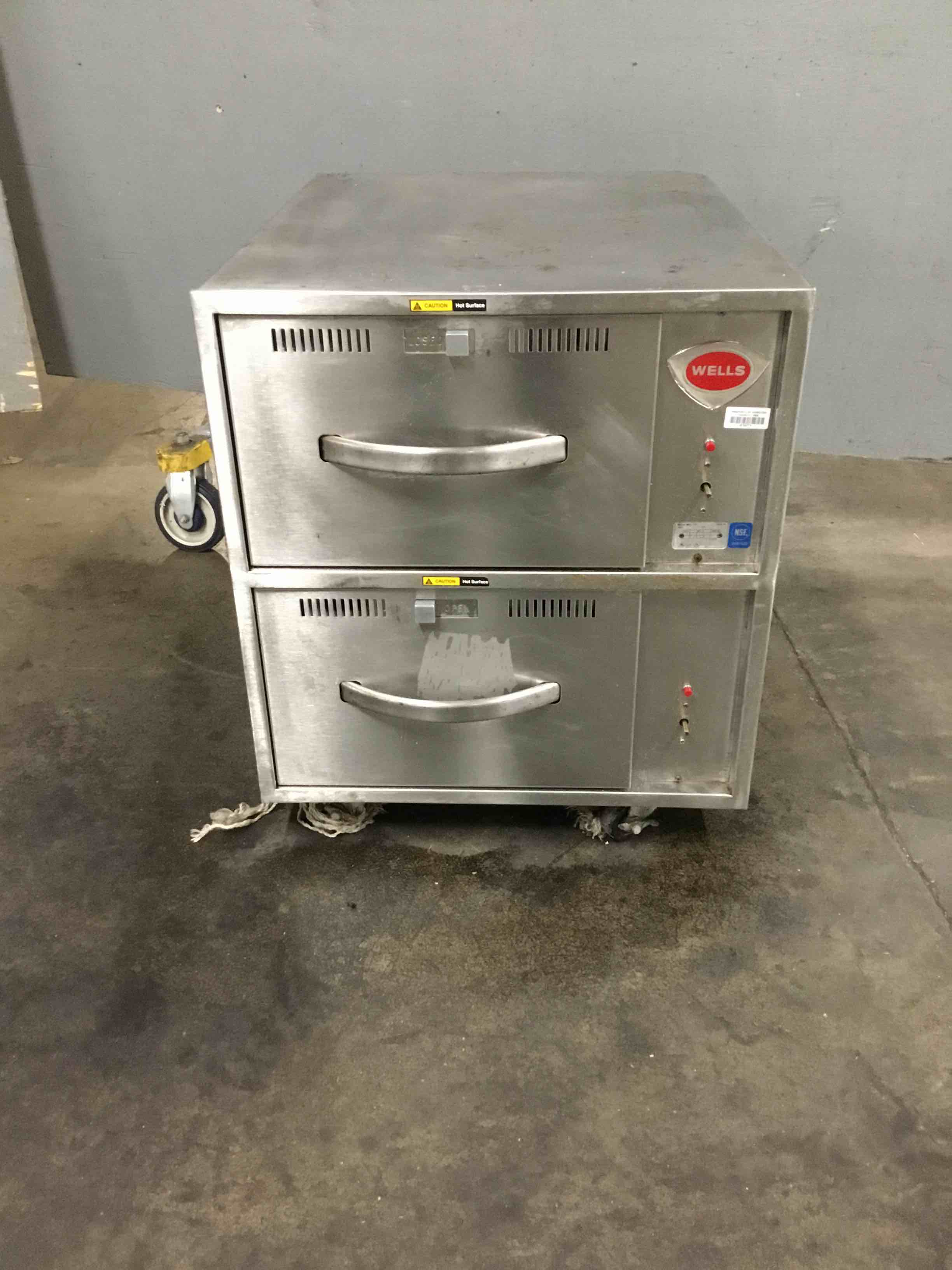 WELLS STAINLESS STEEL 2 DRAWER RWN-2 FREESTANDING WARMER