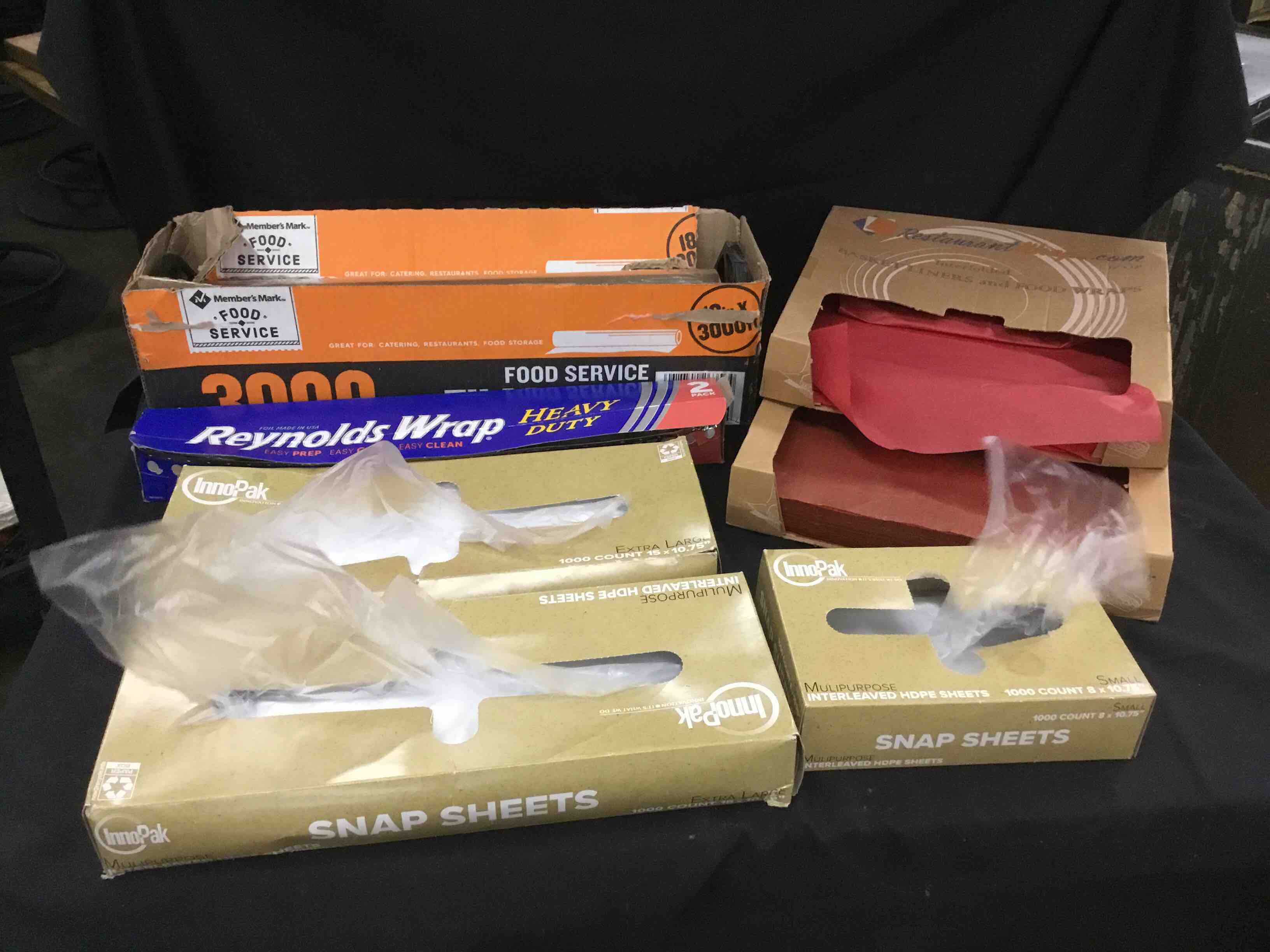 Assorted Food Packing Supplies