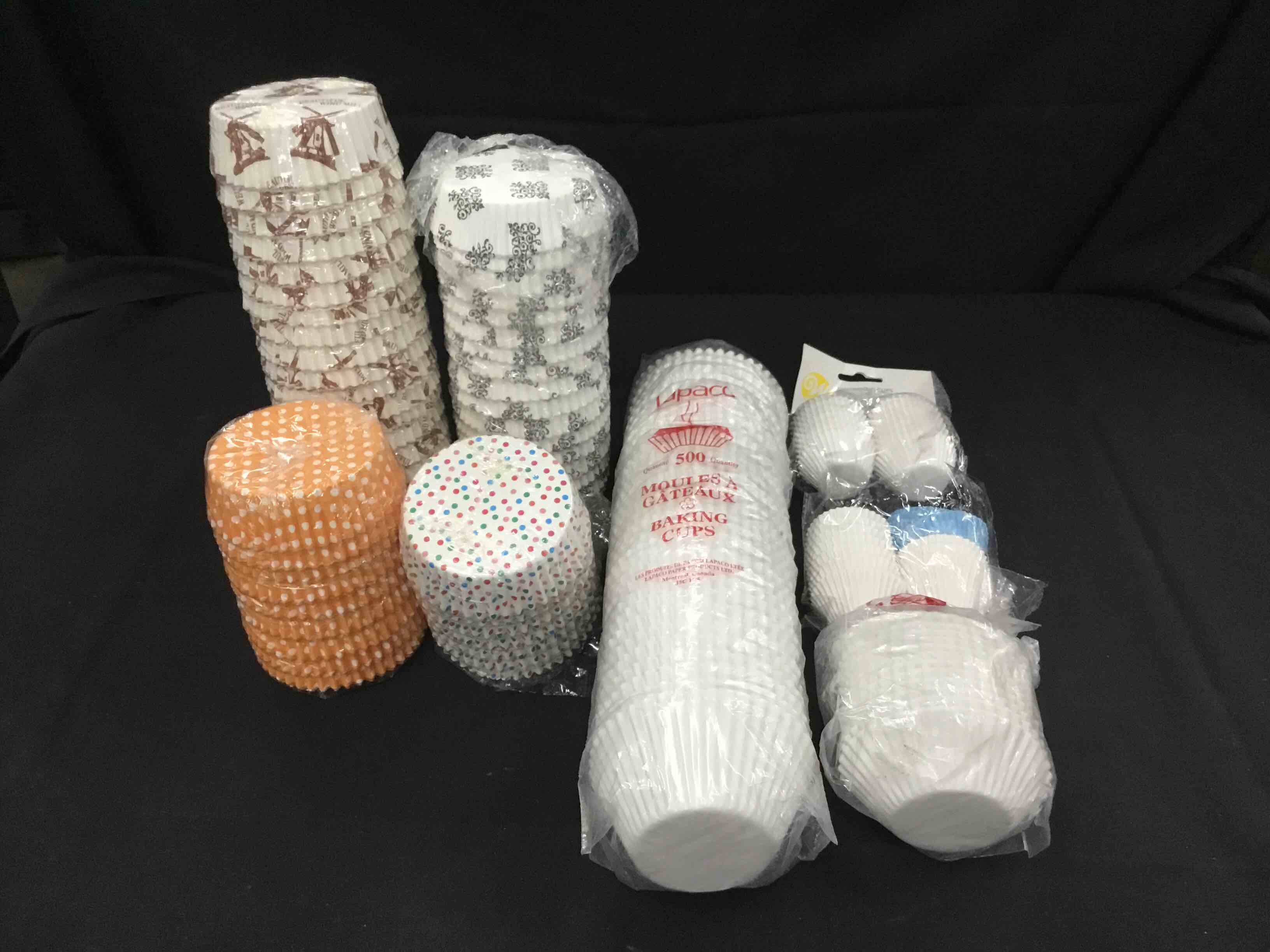 Cupcake Liners, Various Sizes