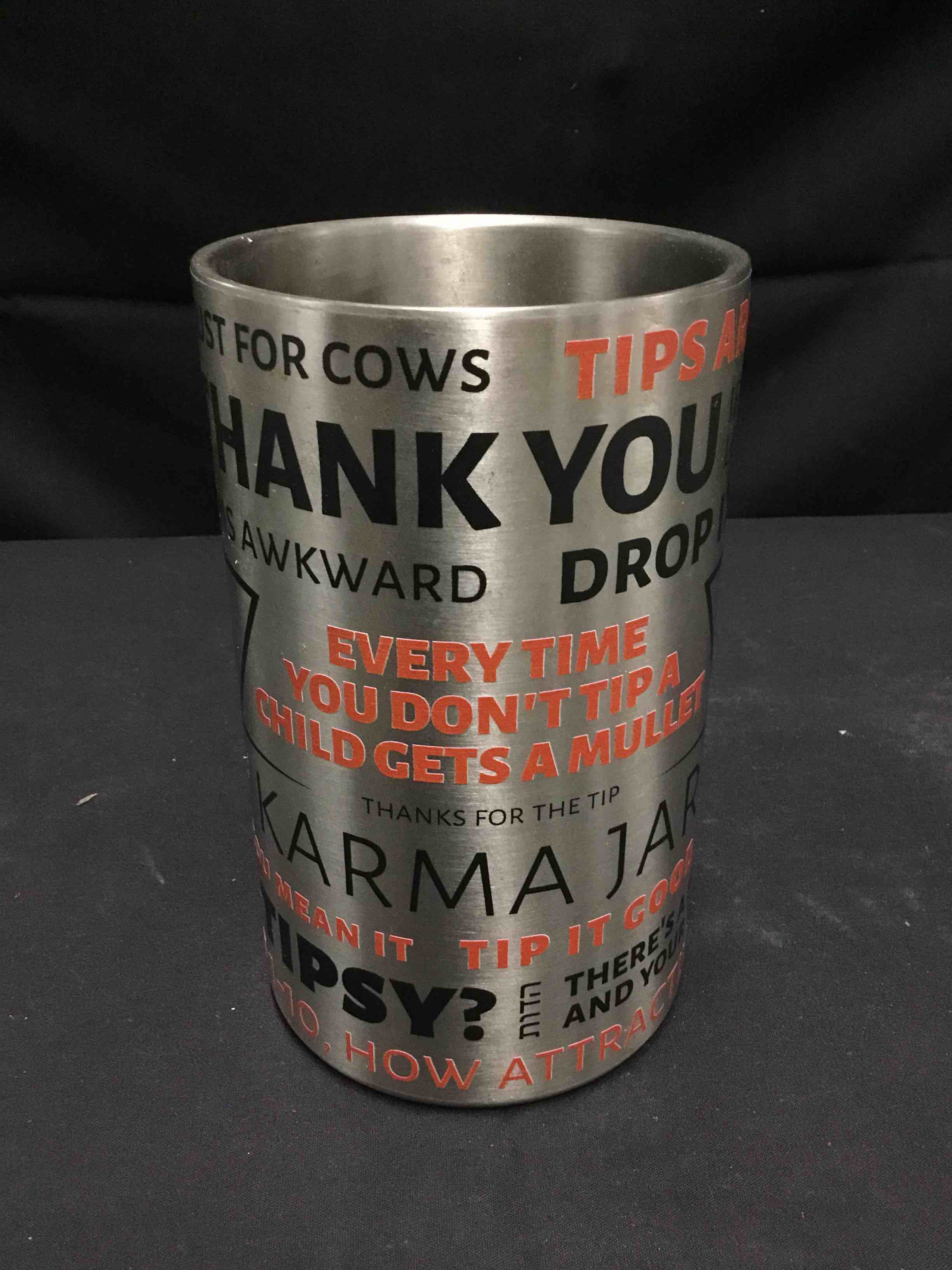 Stainless Steel Tip Jar 